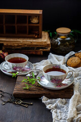 cup of tea and cookies