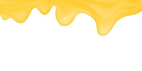 Vector melted cheese or butter isolated on white background.Processed cheese wallpaper.