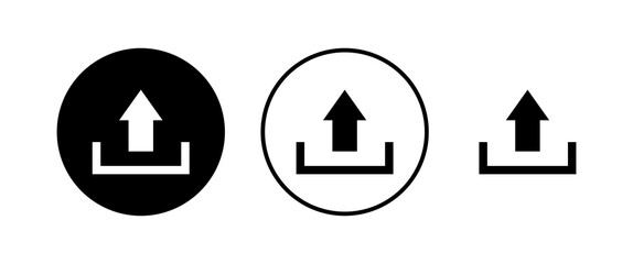 Upload icons set. Upload sign icon. Upload button. Load symbol.