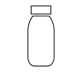 Milk bottle icon