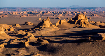 The Lut Desert in Iran is the world's 27th-largest desert and was inscribed on UNESCO's World Heritage List. It is hottest place in the world.