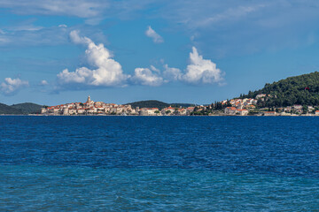 Naklejka premium View of the Adriatic Sea at Viganj, Peljesac peninsula, Dalmatia, Croatia