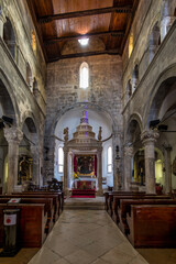 Fototapeta na wymiar Interior of Saint Mark Church in Korcula, Korcula island, Dalmatia, Croatia