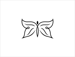 Butterfly silhouette vector illustration