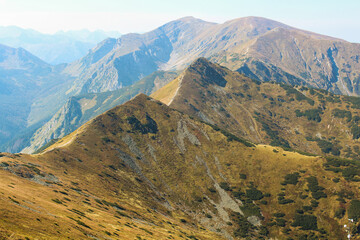 European autumn high mountains landscape