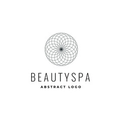 Water lily Lotus logo Flower logo - beauty spa flower symbol wellness health meditation beauty luxury natural fitness yoga lifestyle treatment petals salon organic calming cosmetics