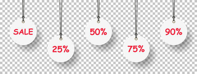 Price tags. Paper labels set. Label tag. Discount price tag. Vector illustration © Роман Ярощук
