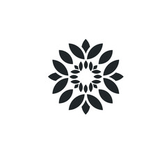 Water lily Lotus logo Flower logo - beauty spa flower symbol wellness health meditation beauty luxury natural fitness yoga lifestyle treatment petals salon organic calming cosmetics