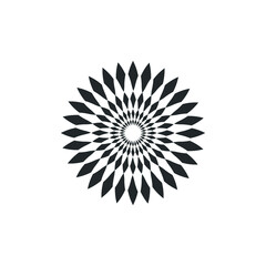 Obraz premium Water lily Lotus logo Flower logo - beauty spa flower symbol wellness health meditation beauty luxury natural fitness yoga lifestyle treatment petals salon organic calming cosmetics 