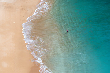 The sea at Benagil Beach, Portugal