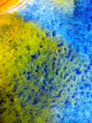 Watercolor texture. Broken color.