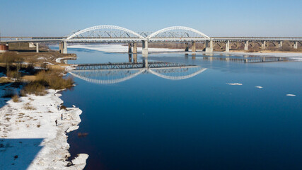 new automobile bridge over the Volga River in Nizhny Novgorod