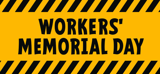 Workers' Memorial Day is the international day on which we commemorate employees who have died or injured as a result of an industrial accident or an occupational disease. On April 28.