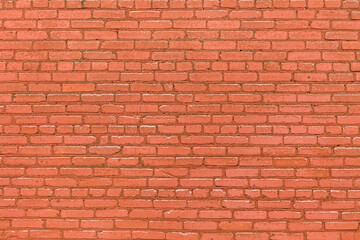 Old urban facade building red brown brick wall texture background