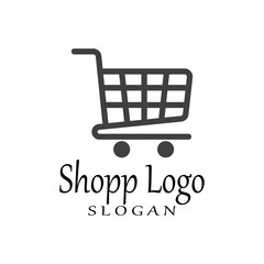Basket store and Shopping Cart Logo vector Template Illustration Design