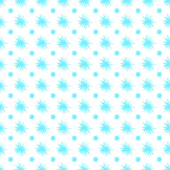 Abstract Seamless Pattern Blue Doodle Geometric Figures Background Vector