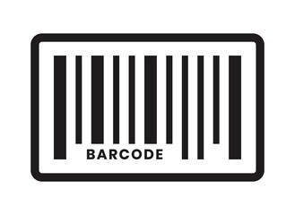 Line art icon a business inventory barcode or bar code for apps and websites