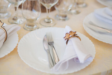 decorated table for wedding party 