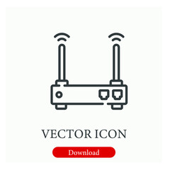 vector icon.  Editable stroke. Linear style sign for use on web design and mobile apps, logo. Symbol illustration. Pixel vector graphics - Vector