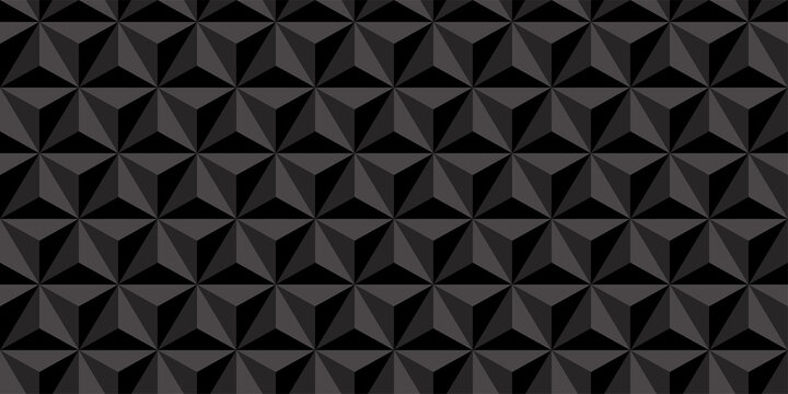 3D Triangle shapes background. Seamless pattern.Vector. 立体三角パターン