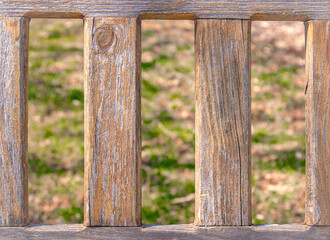 Wooden Bench Slats Background