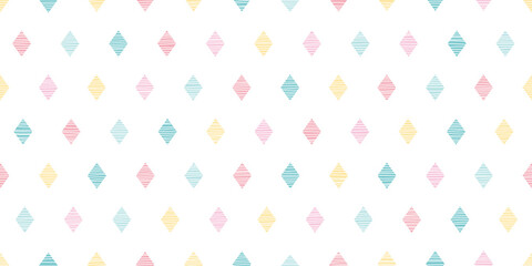 Rhombus illustration background. Seamless pattern. Vector.菱形イラストのパターン	