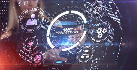Fototapeta premium Asset management. Business, Technology, Internet and network concept.