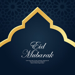 Islamic Background creative vector social media post template, banner, presentation, social, and print media. islamic eid fitr or adha flat design vector illustration.