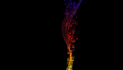 Obraz premium sfondo, note, note musicali, pentagramma, musica 