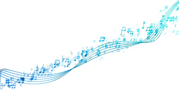 sfondo, note, note musicali, pentagramma, musica
