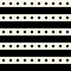 White lines and black dots pattern. Vector.