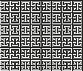 Greek key seamless pattern. Geometric meander. Abstract vector vintage background