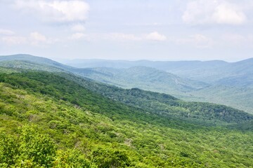 Naklejka premium landscape with sky and clouds