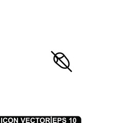 Simple Icon Sandals Limit Vector Illustration Design. Outline Style, Black Solid Color.