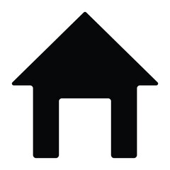 house icon on black background