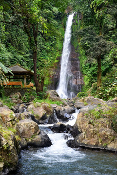 Gitgit waterfall in Singaraja regency of Bali