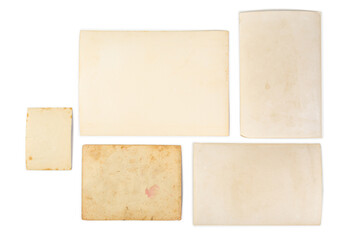 Old photo frame. Vintage paper. Retro card