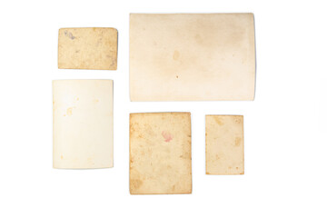 Old photo frame. Vintage paper. Retro card