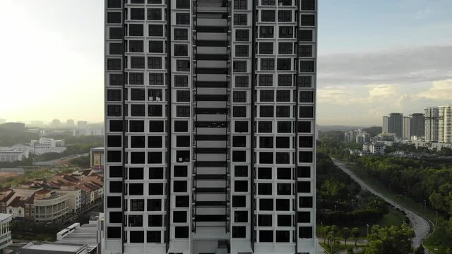 Drone Footage of One of Cyberjaya's Tall Buildings