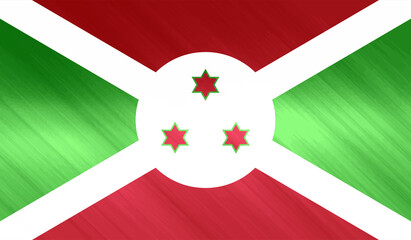 Burundi grunge flag. Vector illustration