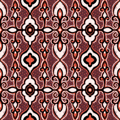 stylized ethnic pattern.