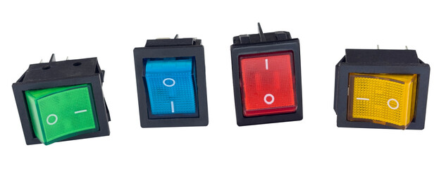 Switch on white background