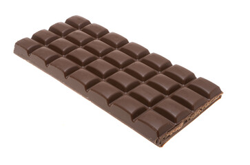 chocolate with nuts isolated