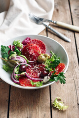 Sicilian orange salad.