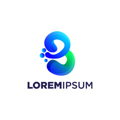 B logo, Letter B logo vector illustration, Design inspiration. Colorful icons. 