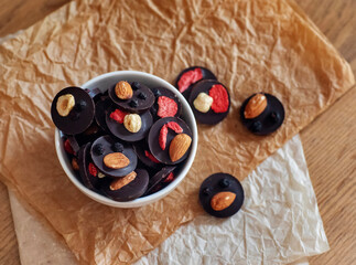 Home made chocolate.