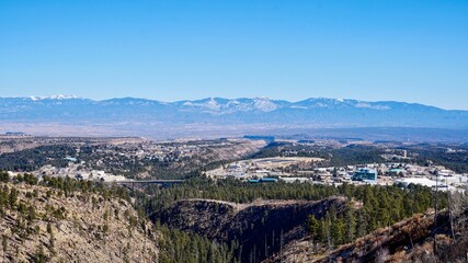 Fototapeta na wymiar A View Overlooking Los Alamos, New Mexico