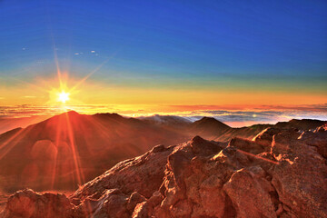 Sunrise over Haleakala National Park