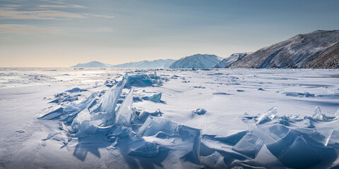 Evening among the ice hummocks