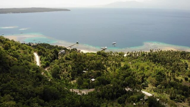 Panoramic View of Tropical Island